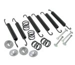 Brake shoe mounting kit included tension springs for hydraulic brakes Beetle front until 9.1957 and rear 1.1954 until 9.1957cluded tension springs for hydraulic brakes